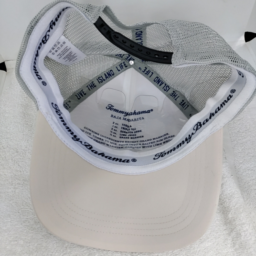 Tommy Bahama Tip Your Cap Hat Marlin Margarita Adjustable Baseball Beige/Gray - Picture 6 of 6